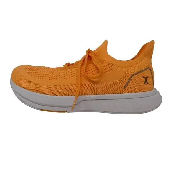 Flux Adapt Cantaloupe Orange Breathable Knit Runners Sneakers - Picture 4 of 12